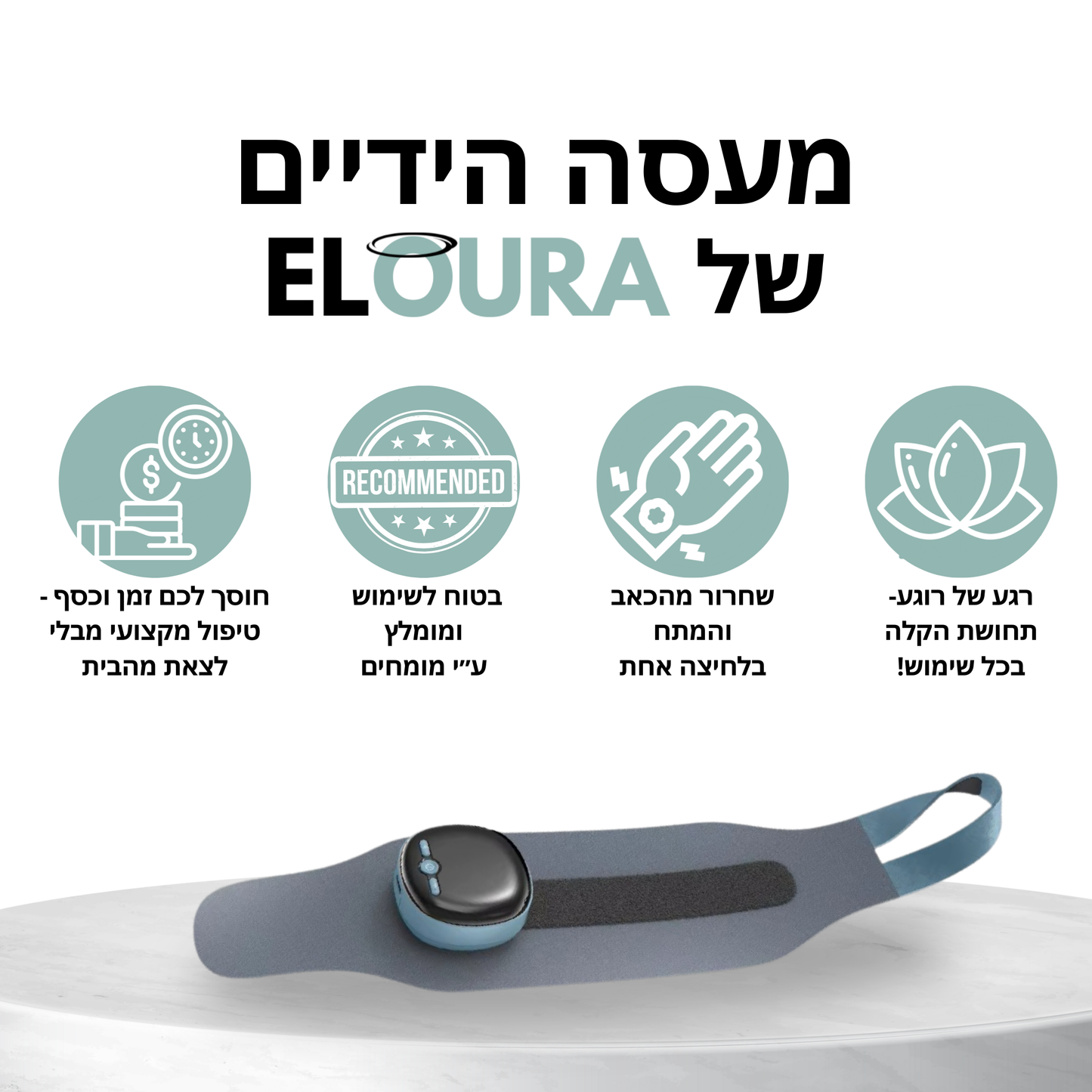 ™ELOURA HandEase - מכשיר עיסוי חכם לידיים